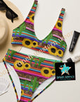 Yeehaw Sunflower Serape Bikini