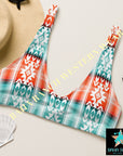 Yeehaw Aztec Print Bikini Top