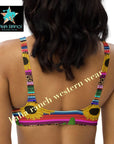 Yeehaw Sunflower Serape Cactus Bikini Top