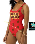 Yeehaw Howdy Cowboy One-Piece Swimsuit