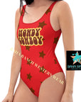 Yeehaw Howdy Cowboy One-Piece Swimsuit