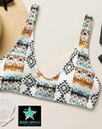 Yeehaw Aztec Print Bikini Top