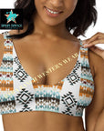 Yeehaw Aztec Print Bikini Top