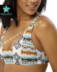 Yeehaw Aztec Print Bikini Top