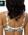 Yeehaw Aztec Print Bikini Top