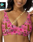 Yeehaw Pink Yeehaw Bikini Top