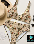 Yeehaw Longhorn Ranch Cactus Bikini