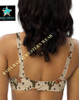 Yeehaw Longhorn Ranch Cactus Bikini Top