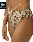 Yeehaw Longhorn Ranch Cactus Bikini Bottom