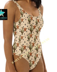 Yeehaw Longhorn Ranch Cactus One-Piece Swimsuit