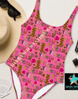Yeehaw Pink Yeehaw One-Piece Swimsuit