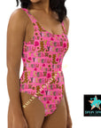 Yeehaw Pink Yeehaw One-Piece Swimsuit