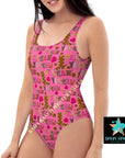 Yeehaw Pink Yeehaw One-Piece Swimsuit