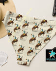 Yeehaw Vintage Rodeo Cowboy Bikini Bottom