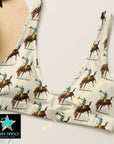Yeehaw Vintage Rodeo Cowboy Bikini Top Size Medium Ready to ship