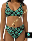 Yeehaw Turquoise Aztec Bikini