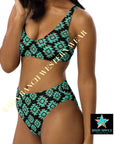 Yeehaw Turquoise Aztec Bikini