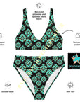 Yeehaw Turquoise Aztec Bikini