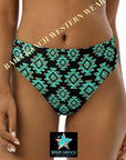 Yeehaw Turquoise Aztec Bikini Bottom