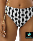 Yeehaw White Aztec Bikini Bottom