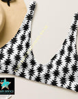 Yeehaw White Aztec Bikini Top