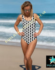 Yeehaw White Aztec One Piece Swimsuit
