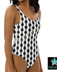 Yeehaw White Aztec One Piece Swimsuit