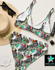Yeehaw Funky Cowgirl Collage Bikini