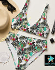 Yeehaw Funky Cowgirl Collage Bikini