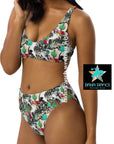 Yeehaw Funky Cowgirl Collage Bikini