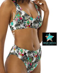 Yeehaw Funky Cowgirl Collage Bikini