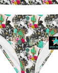 Yeehaw Funky Cowgirl Collage Bikini