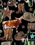 Yeehaw Cowboy Collage Bikini