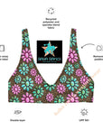 Yeehaw Pink Turquoise Cowgirl Bikini Top