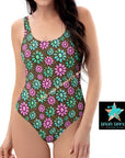 Yeehaw Pink Turquoise Cowgirl One-Piece Swimsuit
