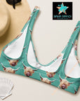 Yeehaw Highland Cow Bikini Top