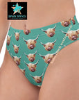Yeehaw Highland Cow Bikini Bottom