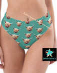 Yeehaw Highland Cow Bikini Bottom