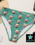 Yeehaw Highland Cow Bikini Bottom