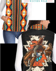 Aztec Bronc Puffy Vest