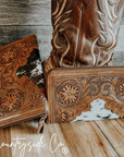 Juliet Tooled Leather Cowhide Wallet by Countryside Co.