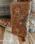 Juliet Tooled Leather Cowhide Wallet by Countryside Co.