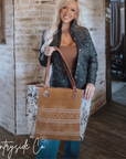 Durango Cowhide Boot Stitch Carry All Bag by Countryside Co. Overnight bag, Computer bag