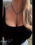 Long Trail Western Necklace Navajo Pearls & Turquoise