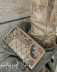 Frontier Tooled Leather Wallet by Countryside Co.