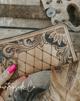 Frontier Tooled Leather Wallet by Countryside Co.