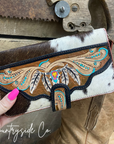 Sierra Cowhide Tooled Leather Wallet by Countryside Co.