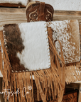 Bessie Cowhide Suede Fringe Purse by Countryside Co.