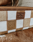 Stockdale Checkered Cowhide Wallet by Countryside Co.