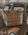 Durango Cowhide Boot Stitch Carry All Bag by Countryside Co. Overnight bag, Computer bag